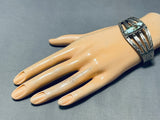 Early 1900's Vintage Native American Navajo Royston Turquoise Sterling Silver Bracelet-Nativo Arts