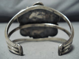 Exceptional Vintage Native American Navajo 7 Kingman Turquoise Sterling Silver Bracelet Old-Nativo Arts