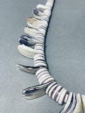 Native American One Of The Biggest Heishi Santo Domingo Sterling Silver Necklace-Nativo Arts
