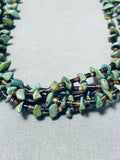 Phenomenal Vintage Native American Navajo 5 Strand Royston Turquoise Necklace-Nativo Arts