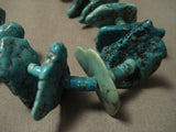 137 Gram Very Old Chunky Nugget Turquoise Vintage Navajo Native American Jewelry jewelry Necklace-Nativo Arts