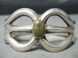 Impressive Vintage Native American Navajo Royston Turquoise Sterling Silver Bracelet Old-Nativo Arts