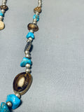 Native American One Of The Most Unique Vintage Southwest Turquoise Necklace-Nativo Arts