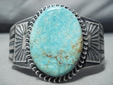 Tight #8 Turquoise Vintage Native American Navajo Sterling Silver Bracelet-Nativo Arts