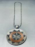 The Most Detailed Vintage Native American Navajo Sterling Silver Basket Necklace- Big-Nativo Arts