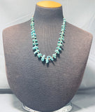 Native American Fabulous Vintage Santo Domingo Kingman Turquoise Heishi Necklace-Nativo Arts