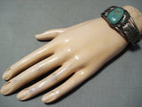 Marvelous Vintage Native American Navajo Royston Turquoise Sterling Silver Bracelet Old-Nativo Arts