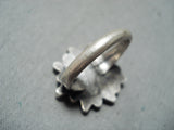 Custom Vintage Native American Navajo Old Kingman Cerillos Turquoise Sterling Silver Ring-Nativo Arts