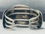 One Of The Best Ever Vintage Native American Navajo #8 Turquoise Sterling Silver Bracelet-Nativo Arts