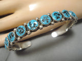 Amazing Vintage Navajo Turquoise Sterling Silver Native American Bracelet-Nativo Arts