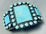 One Of The Best Vintage Native American Navajo Satellite Turquoise Sterling Silver Bracelet-Nativo Arts