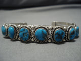 Exceptional Vintage Navajo Turquoise Sterling Silver Native American Bracelet-Nativo Arts