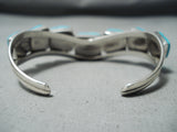 Fascinating Native American Navajo Sleeping Beauty Turquoise Sterling Silver Bracelet-Nativo Arts