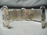 Stunning Navajo Native American Turquoise Sterling Silver Bracelet-Nativo Arts