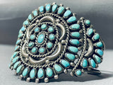 Authentic Vintage Native American Navajo Turquoise Ceremony Sterling Silver Bracelet-Nativo Arts