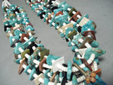 Native American One Of The Biggest Ever Vintage Santo Domingo Turquoise Necklace-Nativo Arts