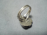 Whimsical Navajo Black Onyx Sterling Silver Ring Native American-Nativo Arts