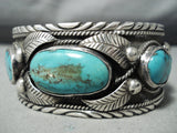 Native American Important Vintage Francisco Gomez Turquoise Sterling Silver Bracelet-Nativo Arts
