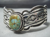 Stunning Native American Navajo Royston Turquoise Sterling Silver Bracelet-Nativo Arts