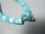 Magnificent Vintage Navajo Turquoise Necklace Native American Old-Nativo Arts
