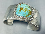 134 Gram Sturdy Vintage Native American Navajo Royston Turquoise Sterling Silver Bracelet-Nativo Arts