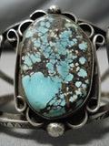 Incredible Vintage Native American Navajo Spiderweb Turquoise Sterling Silver Bracelet Old-Nativo Arts