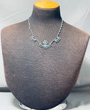 Gorgeous Vintage Native American Zuni Turquoise Sterling Silver Necklace Old-Nativo Arts