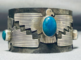 Jake Froncosa Dynamic San Felipe Kingman Turquoise Sterling Silver Bracelet-Nativo Arts