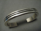 Important Vintage Navajo Stan Parker Sterling Silver Native American Bracelet-Nativo Arts