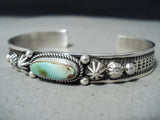 Important Artist Native American Navajo Royston Turquoise Sterling Silver Bracelet-Nativo Arts