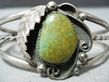 Anna Begay Vintage Native American Navajo Royston Turquoise Sterling Silver Bracelet Old-Nativo Arts