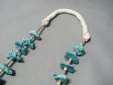 Unforgettable Vintage Navajo Turquoise Necklace Native American Old-Nativo Arts