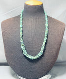 Native American Amazing Vintage Santo Domingo Turquoise Sterling Silver Necklace-Nativo Arts