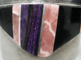 Jackson Woolsey Vintage Native American Navajo Sugulite Sterling Silver Bracelet Old-Nativo Arts
