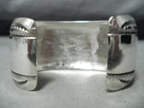 Authentic Vintage Native American Navajo Thomas Singer Sterling Silver Bracelet-Nativo Arts