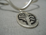 Rare Frank Lahaleon Waving Native American Hopi Vintage Sterling Silver Bracelet Old-Nativo Arts