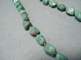 Native American Marvelous Vintage Santo Domingo Royston Turquoise Sterling Silver Necklace Old-Nativo Arts