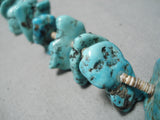 Unforgettable Vintage Navajo Turquoise Necklace Native American Old-Nativo Arts