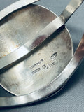 Pueblo Gold Vintage Native American Navajo Sterling Silver Bracelet Cuff-Nativo Arts