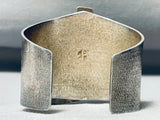 One Of The Best Ever Vintage Native American Hopi Sterling Silver Inlay Bracelet-Nativo Arts