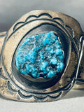 W Dodson Vintage Native American Navajo Turquoise Sterling Silver Bracelet-Nativo Arts