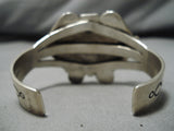 Native American Amazing Rare Jemez Turquoise Sterling Silver Star Bracelet-Nativo Arts