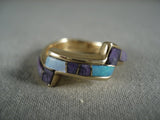 14k Gold Vintage Navajo Native American Jewelry jewelry Real Opal Sugulite Ring Old-Nativo Arts