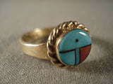 14k Gold Zuni Turquoise Sun Ring-Nativo Arts