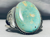 One Of The Best Vintage Native American Navajo Royston Turquoise Sterling Silver Bracelet-Nativo Arts