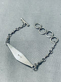 Excellent Vintage Native American Navajo Turquoise Sterling Silver Link Bracelet-Nativo Arts