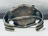 Important Museum Vintage Native American Navajo Turquoise Slag Sterling Silver Bracelet-Nativo Arts