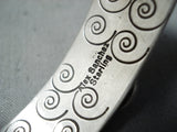 Unique Navajo Native American 8 Turquoise Sterling Silver Bracelet-Nativo Arts
