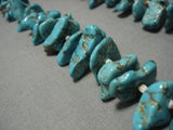 153 Grams Vintage Navajo Turquoise Nugget Native American Necklace Old-Nativo Arts