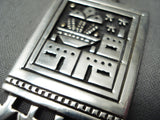 Native American Important Vintage Santo Domingo Sterling Silver & Gold Pendant Old-Nativo Arts